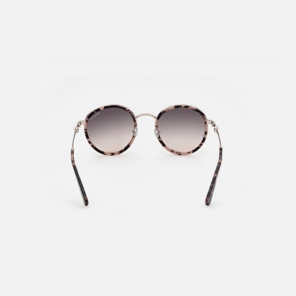 MONCLER Pink Tortoise Round Sunglasses - Picture 4 of 10